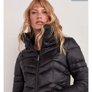 Ellen Tracy Charcoal Puffer Jacket